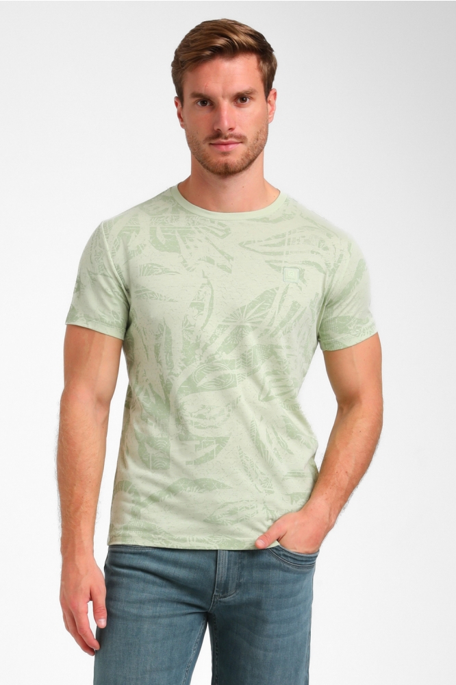 ALLOVER PRINT T SHIRT 155911 MINT GREEN
